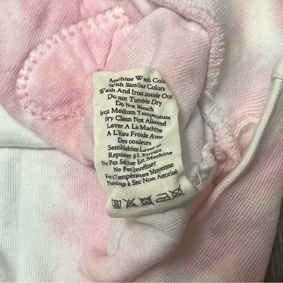 LoveShackFancy Kirby Hoodie Sweatshirt Size Medium Cherry Fizz Tie-Dye Pink Blue - Picture 10 of 12
